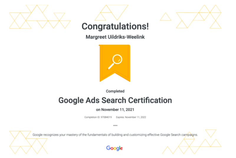 Học viên sẽ trải qua hơn 200 phút để có được chứng chỉ Google Ads