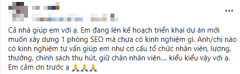 Doanh nghiệp hỏi về chi phí làm SEO
