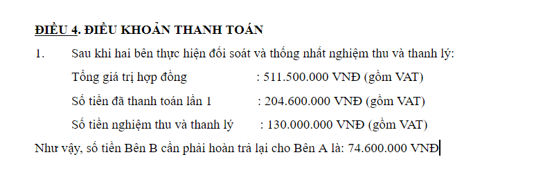 Nghiệm thu theo thực tế
