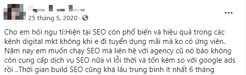 SEO không còn hiệu quả