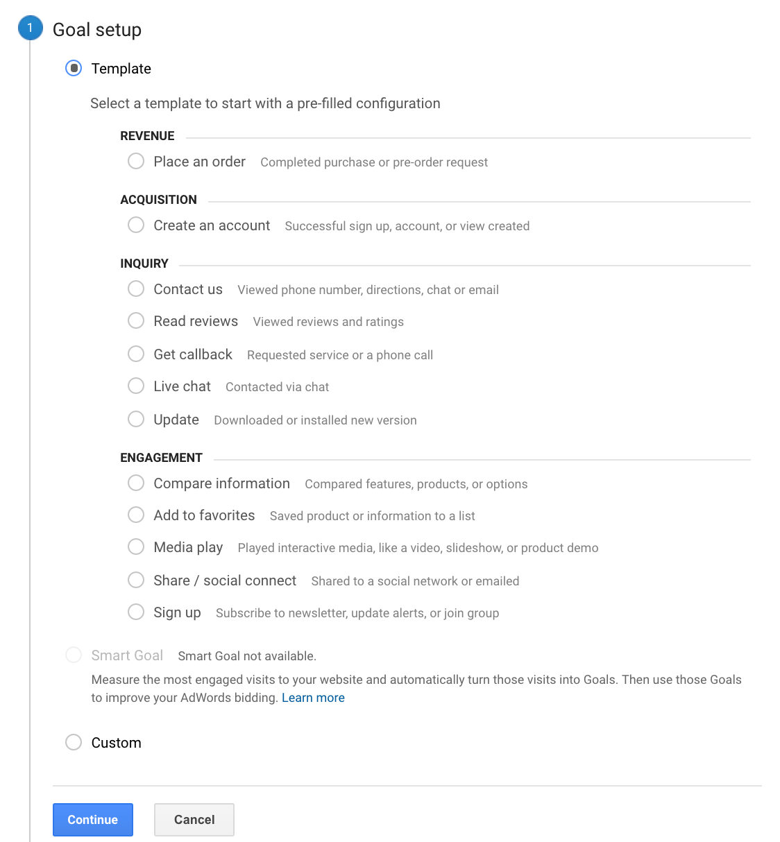 chuyển đổi trong Google Analytics