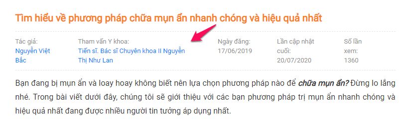 tham vấn y khoa