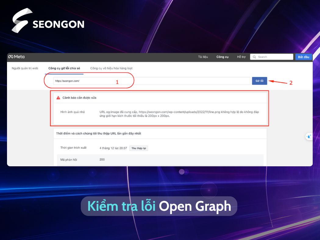 Chi tiết cách để sửa lỗi thẻ Open Graph bằng Facebook Debugger