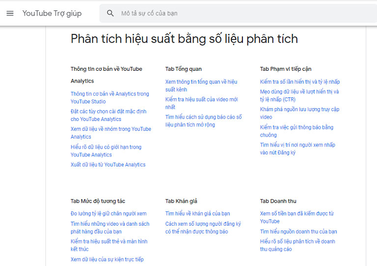 Công cụ SEO YouTube chính chủ - YouTube Analytics