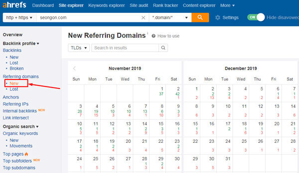 kiểm tra số domain mới nhất trỏ tới website