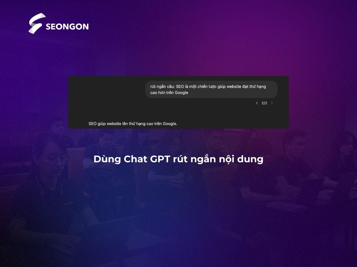 Dùng Chat GPT để tóm tắt nội dung