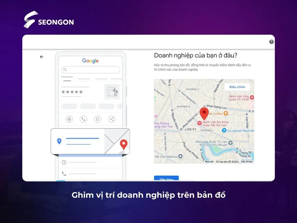 Ghim vị trí doanh nghiệp trên bản đồ