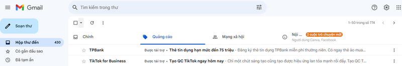Hình ảnh minh họa cho Discovery Ads trên Gmail