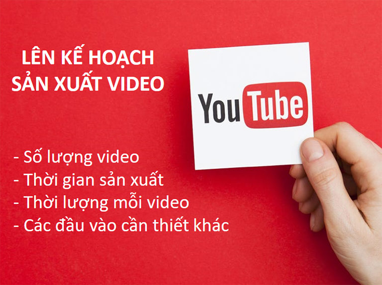 Lên kế hoạch sản xuất video cho kênh