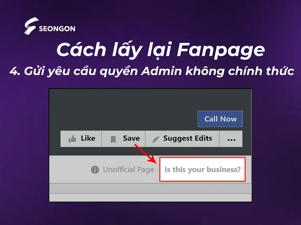 Nhấp vào tùy chọn Đây có phải là doanh nghiệp của bạn không Nhấp vào tùy chọn Đây có phải là doanh nghiệp của bạn không