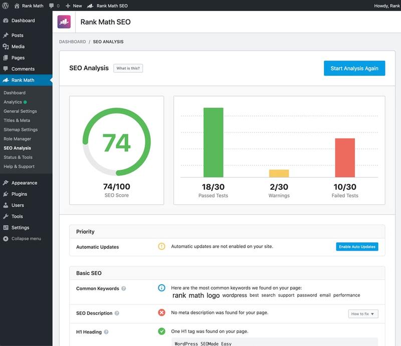 Plugin Rank Math cần người làm SEO cài đặt càng sớm càng tốt