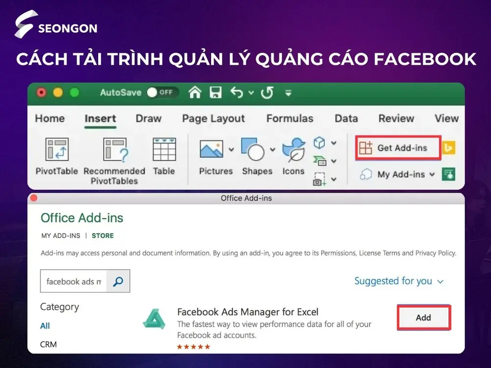 Tải trình quản lý quảng cáo Facebook đơn giản qua Excel