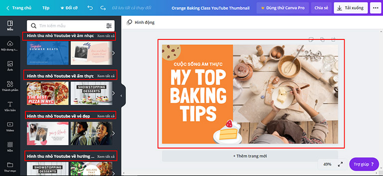 Tạo ảnh Thumbnail YouTube dễ dàng, đẹp mắt với Canva