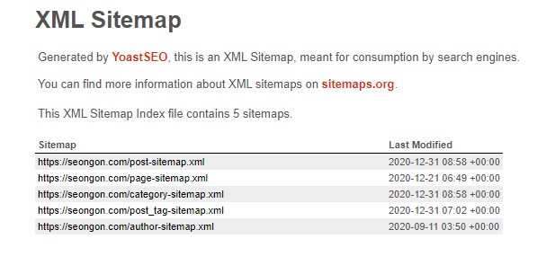 Tạo sitemap cho website