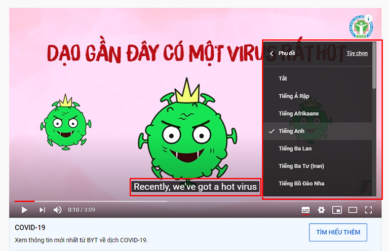 Thêm phụ đề video