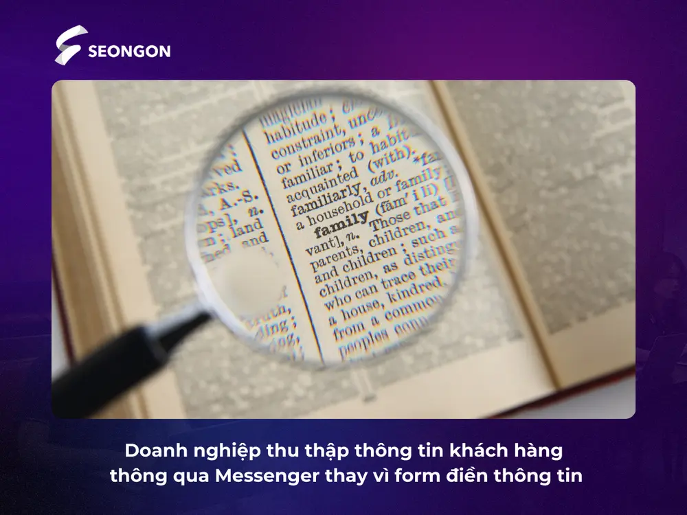 Thu thập thông tin khách hàng qua quảng cáo Messenger tự nhiên và dễ dàng hơn so với form truyền thống