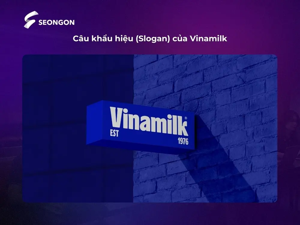 Vinamilk sử dụng khẩu hiệu mới