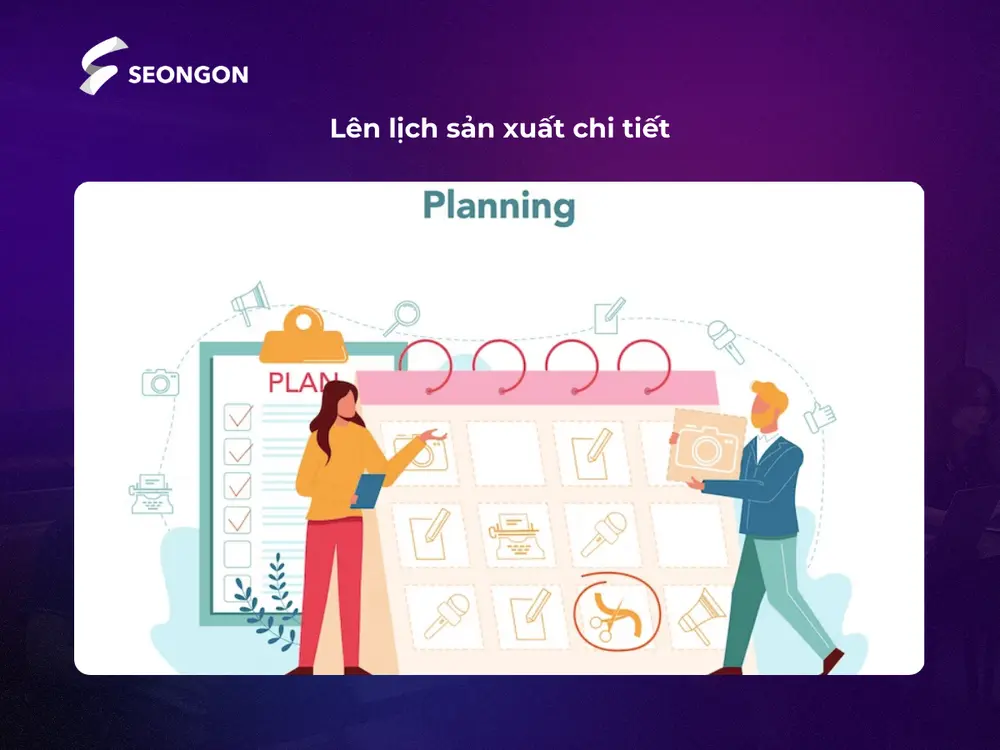 Xây dựng lịch trình sản xuất cho kênh Tiktok để đảm bảo tần suất đăng