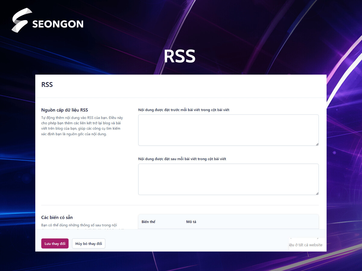 Các thiết lập RSS này tồn tại vì có những trang web scraper