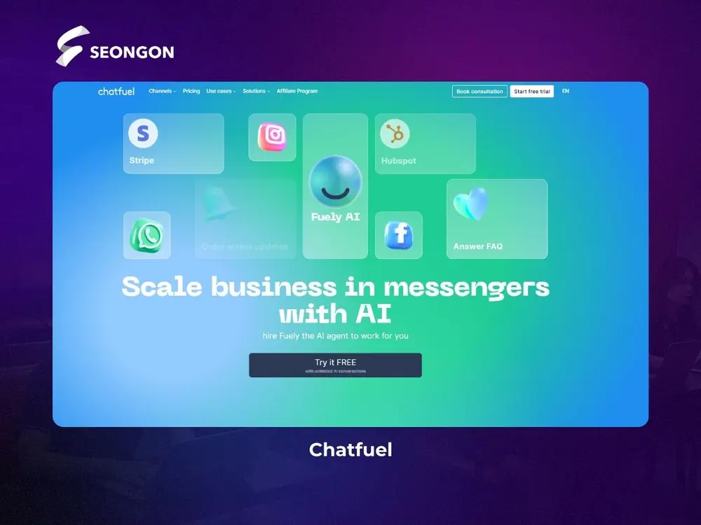 Chatfuel trả lời tin nhắn theo từ khóa cài đặt