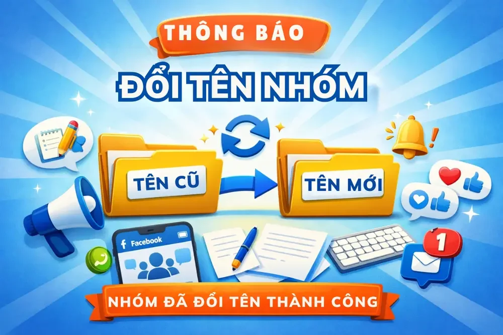 Hãy lên kế hoạch khi đổi tên nhóm và đặt tên phù hợp với định hướng lâu dài của nhóm, tránh thay đổi quá thường xuyên