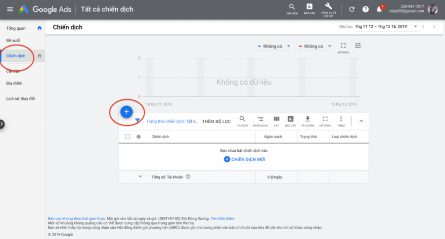 Tạo chiến dịch quảng cáo Email