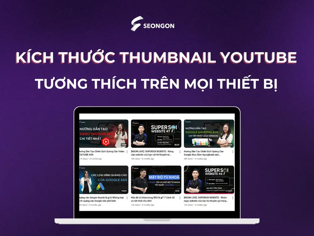 Kích thước thumbnail YouTube cho mọi thiết bị