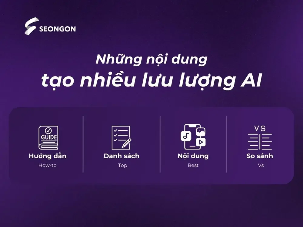 Những nội dung tạo nhiều lưu lượng AI