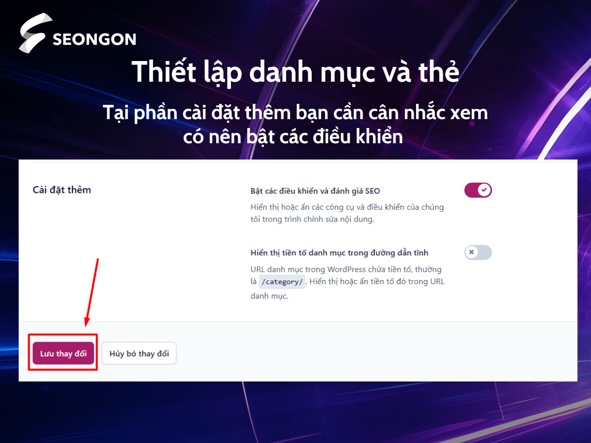 Tại phần cài đặt thêm bạn cần cân nhắc xem có nên bật các điều khiển
