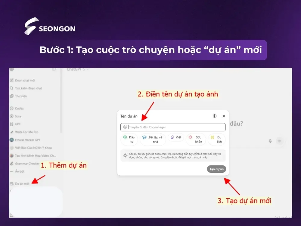 Tạo cuộc trò chuyện hoặc